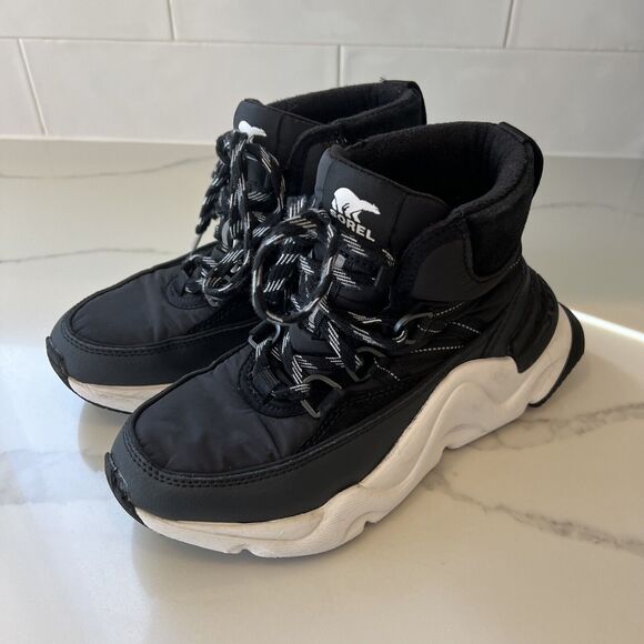 Sorel Women's Kinetic RNEGD Storm Winter Waterproof Boot Black Sz US 5 - Picture 3 of 11